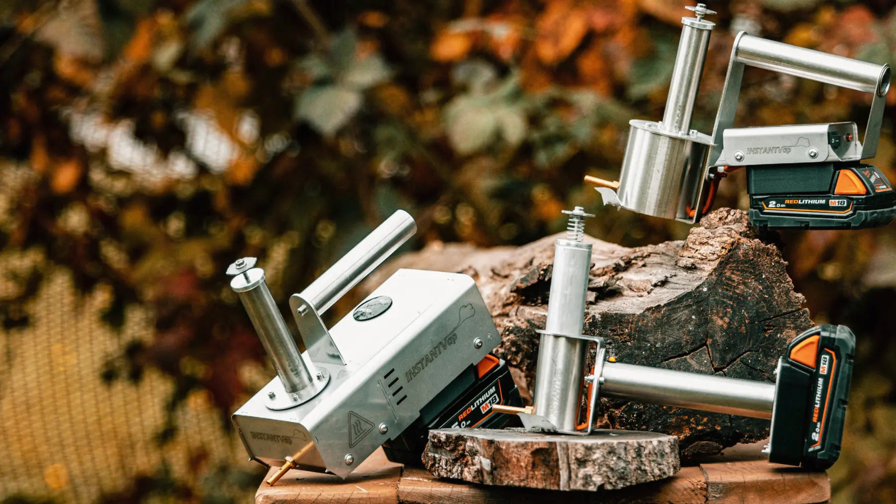 InstantVap 18V cordless oxalic acid vaporizers for Varroa mite treatment, available from Bee Brothers.
