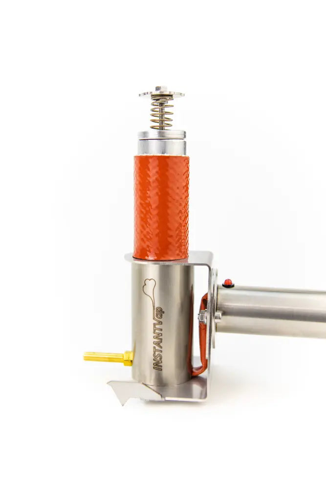 InstantVap Lite vaporiser upright with the fibreglass insulation tube fitted to the nozzle