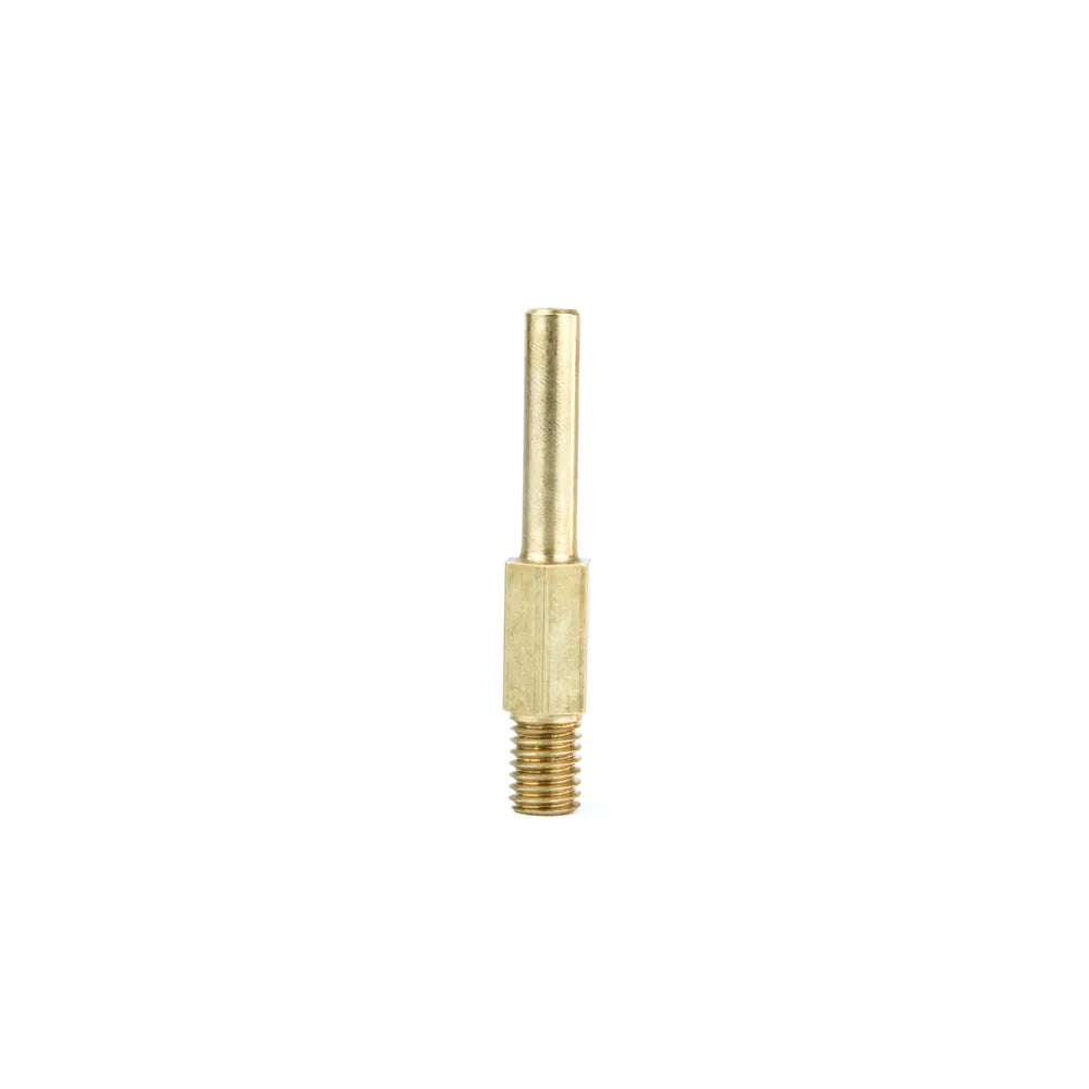 InstantVap brass nozzle standing upright on a white background