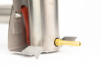 Close up of InstantVap® Lite 18V oxalic acid vaporiser brass spout for beehive varroa treatment