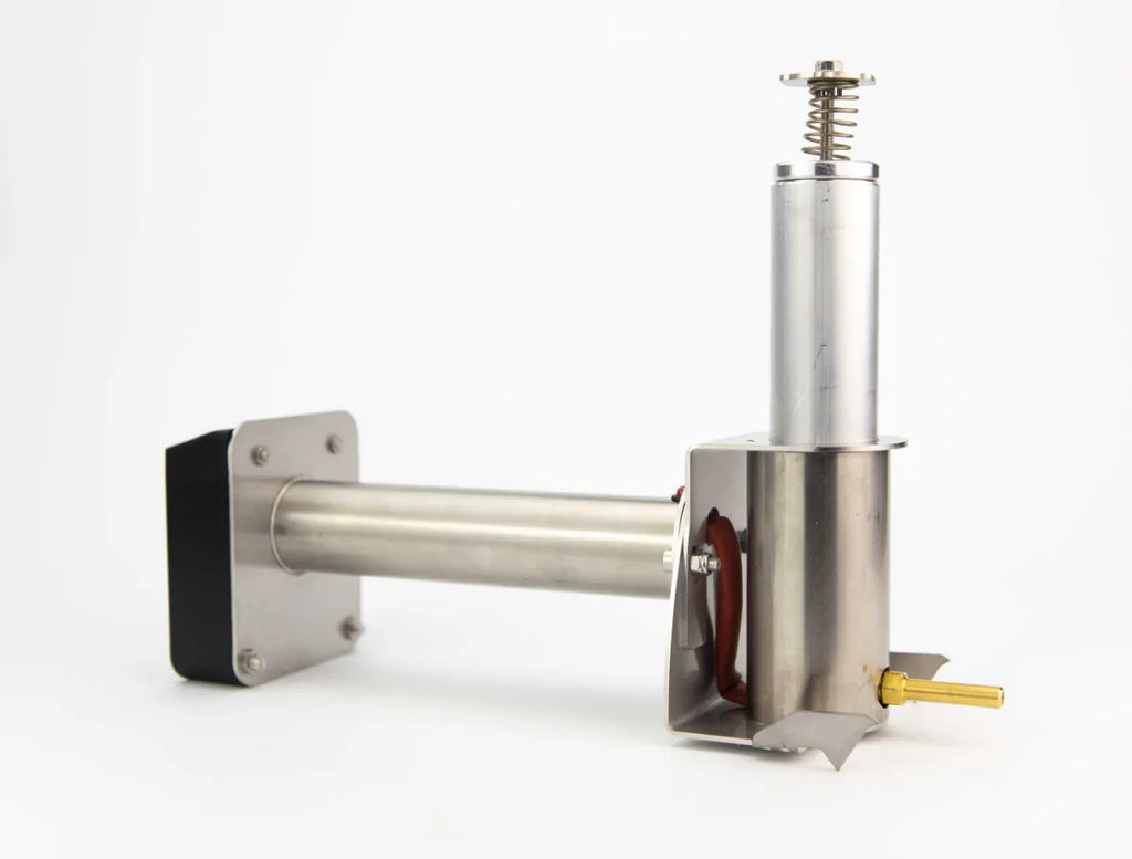InstantVap® Lite 18V oxalic acid vaporiser front angle with brass spout and stainless steel body