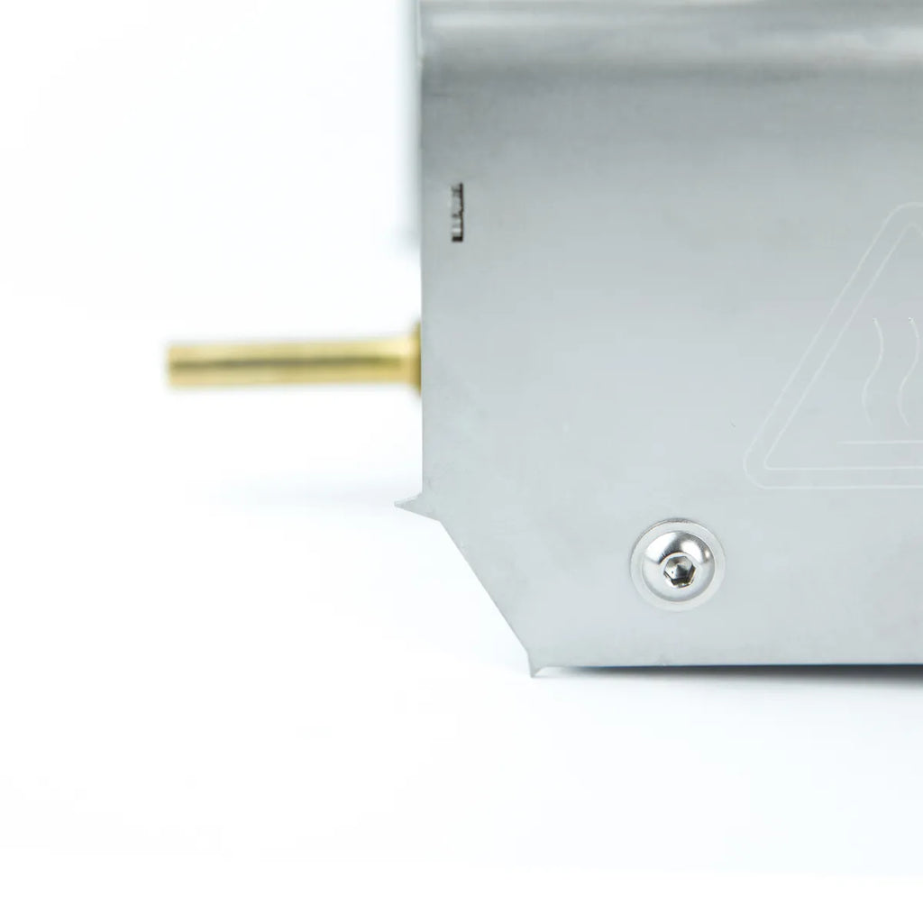 InstantVap® Original 12V oxalic acid vaporiser angle view with cable and stainless steel frame