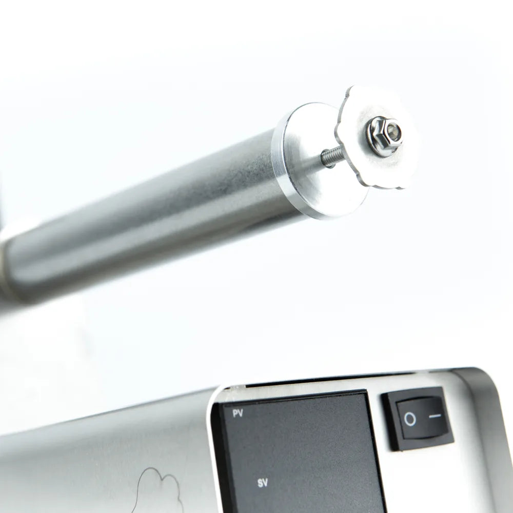 Oxalic acid dispenser fitted to an InstantVap vaporiser