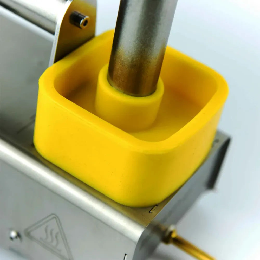 Close up of silicone insulation cover fitted to an InstantVap Original or Compact vaporiser