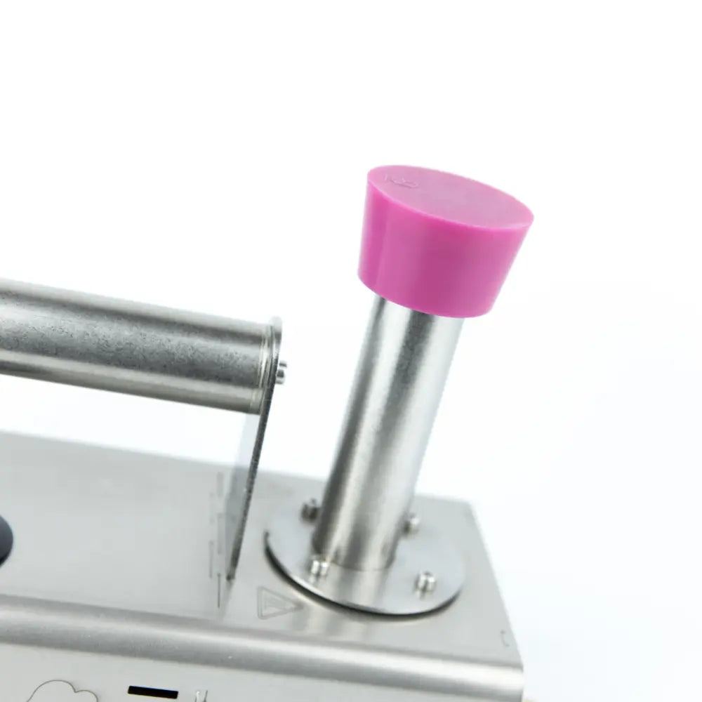 Close up of InstantVap vaporiser with silicone cleaning cap fitted